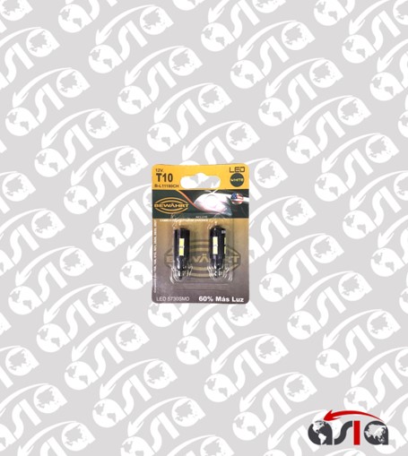 BOMBILLO LED T10 12V BLANCO