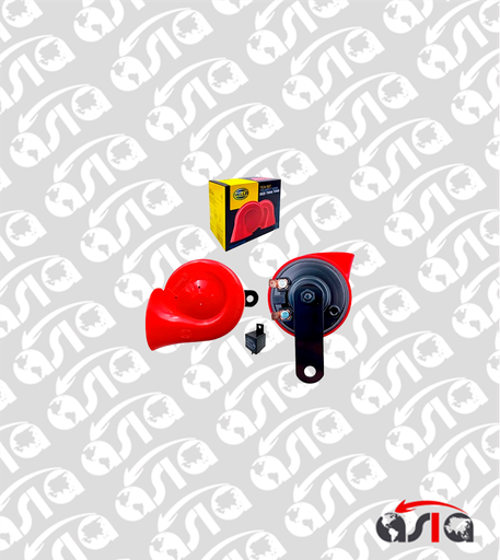 [00013495] CLAXON 12V 450hz ROJO C/RELAY TE24 SET